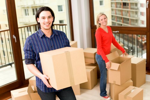 Crewshill removals van helping with residential relocation