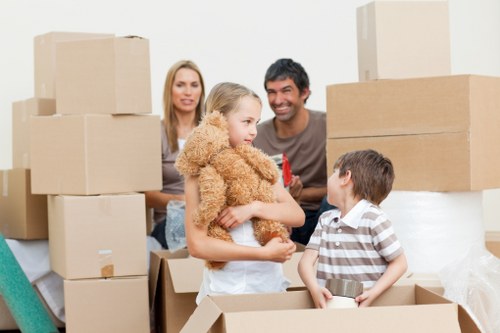 Packing and loading household belongings for transport